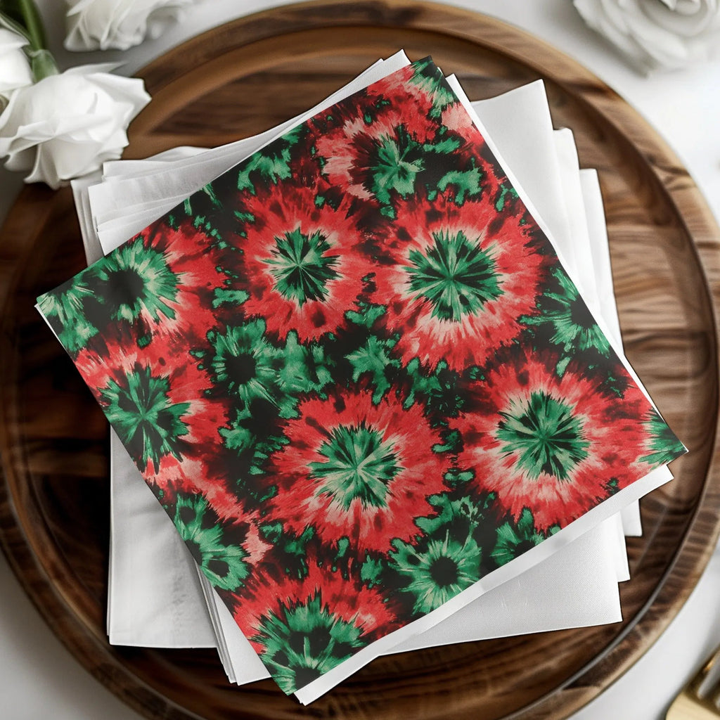 Red Green Tie Dye, Digital Paper, Seamless Pattern, Trendy Designs, Modern Art, Repeat Pattern, Fabric Design, Digital Download - Moore and Mountain