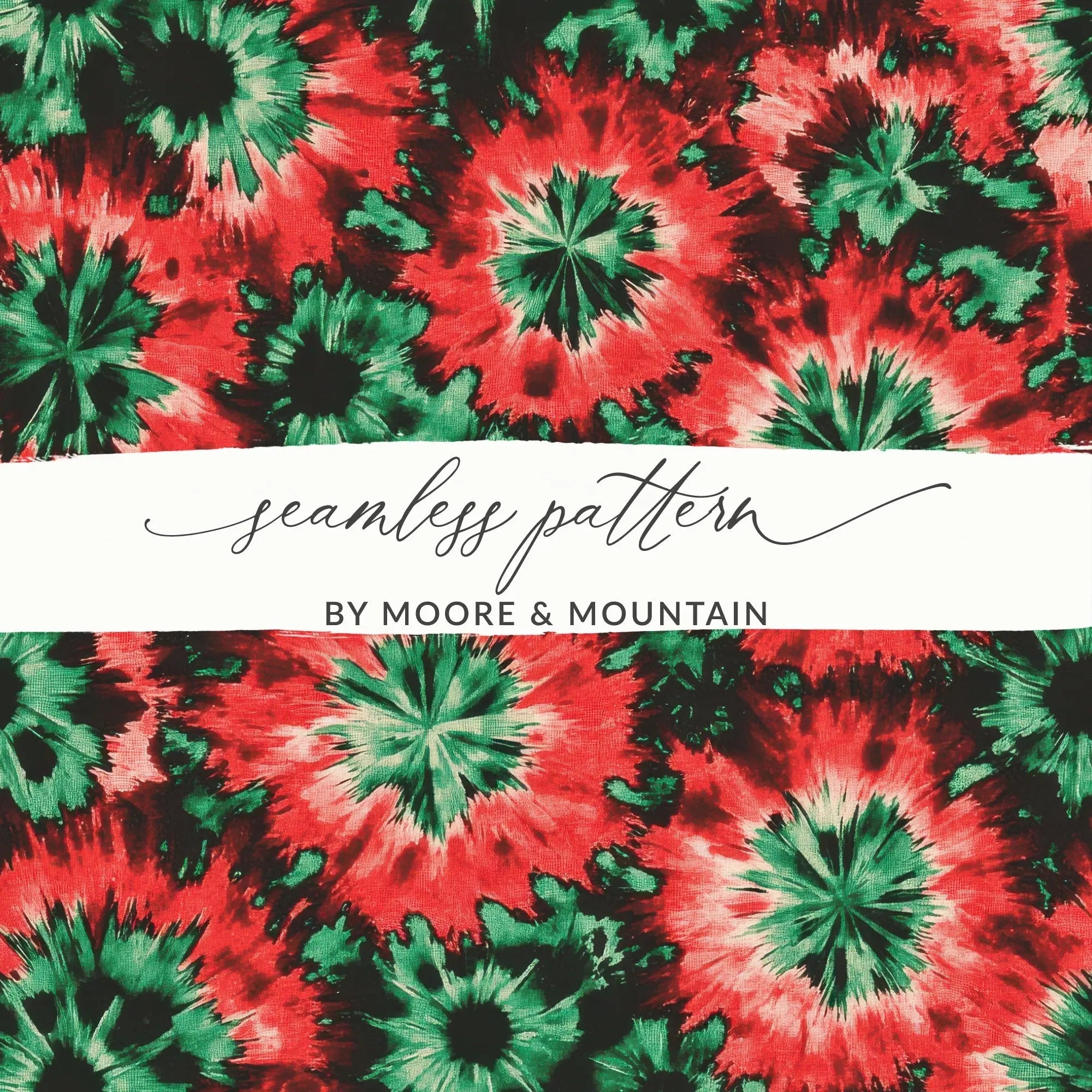 Red Green Tie Dye, Digital Paper, Seamless Pattern, Trendy Designs, Modern Art, Repeat Pattern, Fabric Design, Digital Download - Moore and Mountain