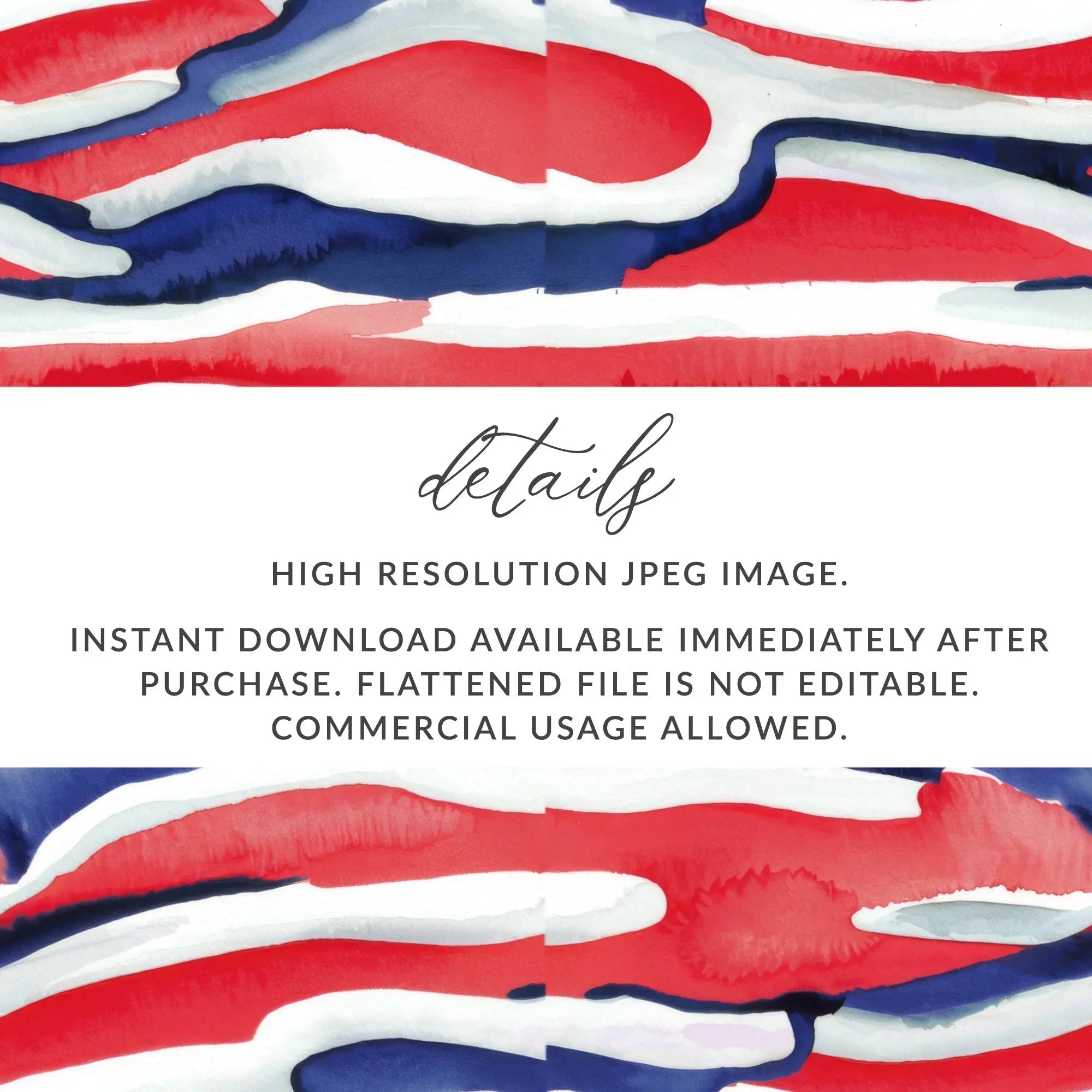 Red White Blue Digital Paper, Patriotic Seamless Pattern, Watercolor Abstract Fabric Design, 4th July Background, Scrapbook Digital - Moore and Mountain