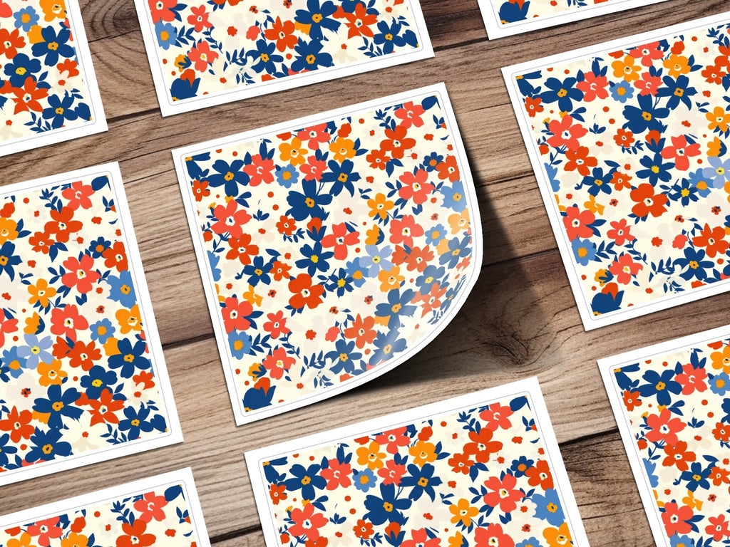 Ditsy Floral Seamless Pattern Colorful Flower Design, Fabric Print, Scrapbook Paper, Digital DownloadFloral Seamless Pattern, Digital Paper Pack, Colorful Flowers, Fabric Design, Scrapbooking Paper, Summer Print, Repeat Pattern - Moore and Mountain