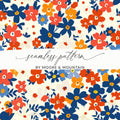 Ditsy Floral Seamless Pattern Colorful Flower Design, Fabric Print, Scrapbook Paper, Digital DownloadFloral Seamless Pattern, Digital Paper Pack, Colorful Flowers, Fabric Design, Scrapbooking Paper, Summer Print, Repeat Pattern - Moore and Mountain