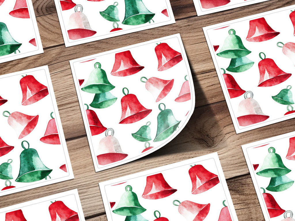 Red and Green Christmas Watercolor Seamless Pattern Print - Moore and Mountain