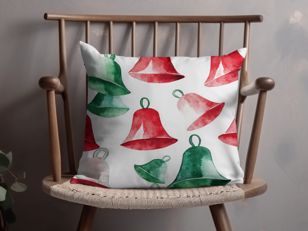Red and Green Christmas Watercolor Seamless Pattern Print - Moore and Mountain
