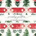 Red and Green Nordic Seamless Background - Moore and Mountain