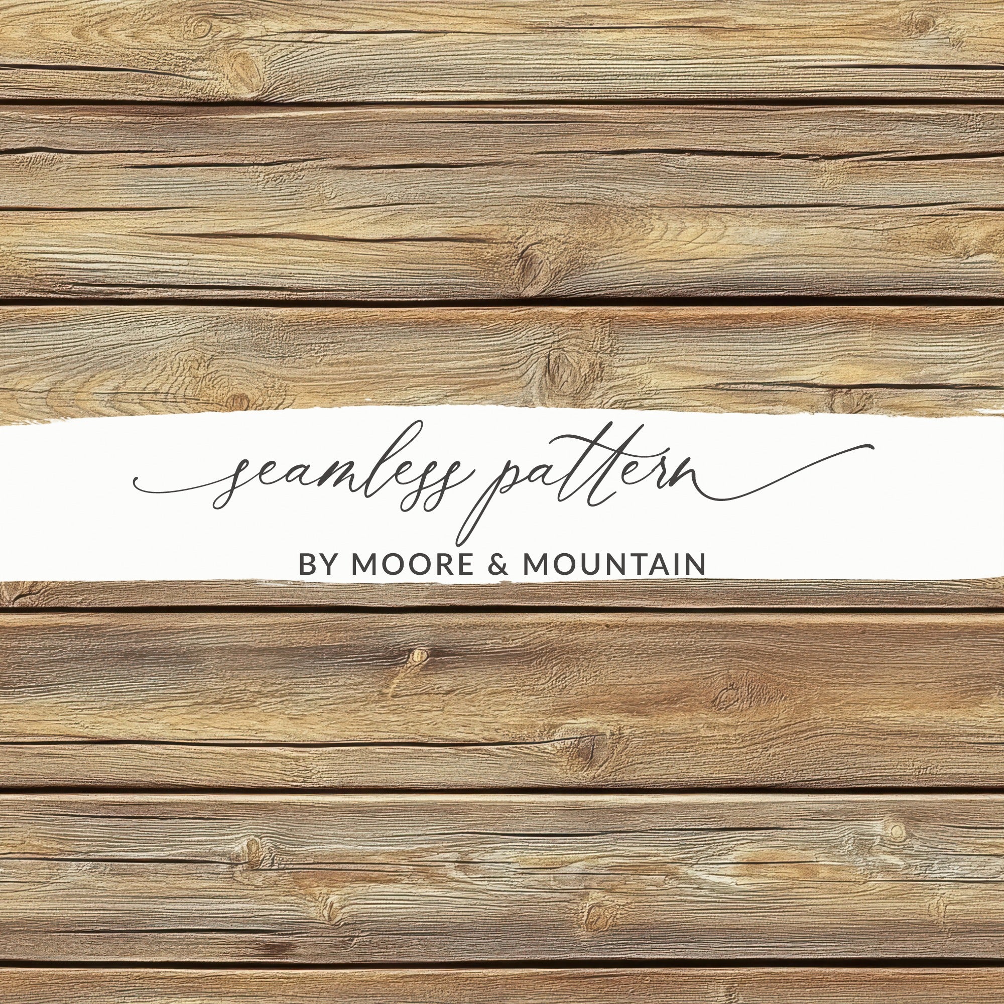 Moore and Mountain Seamless Pattern Wood Design Product
