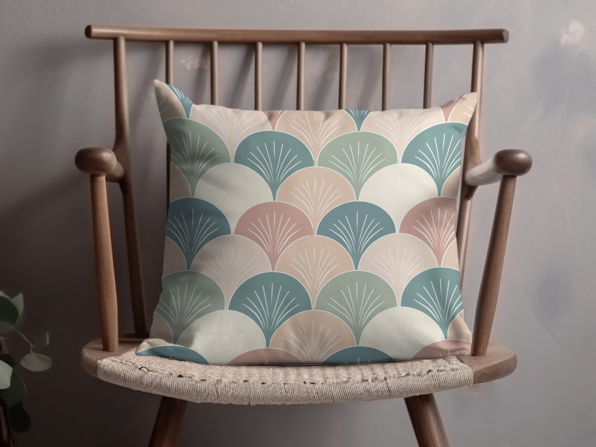 Art Deco Style Pattern Multicolor Pillow product
