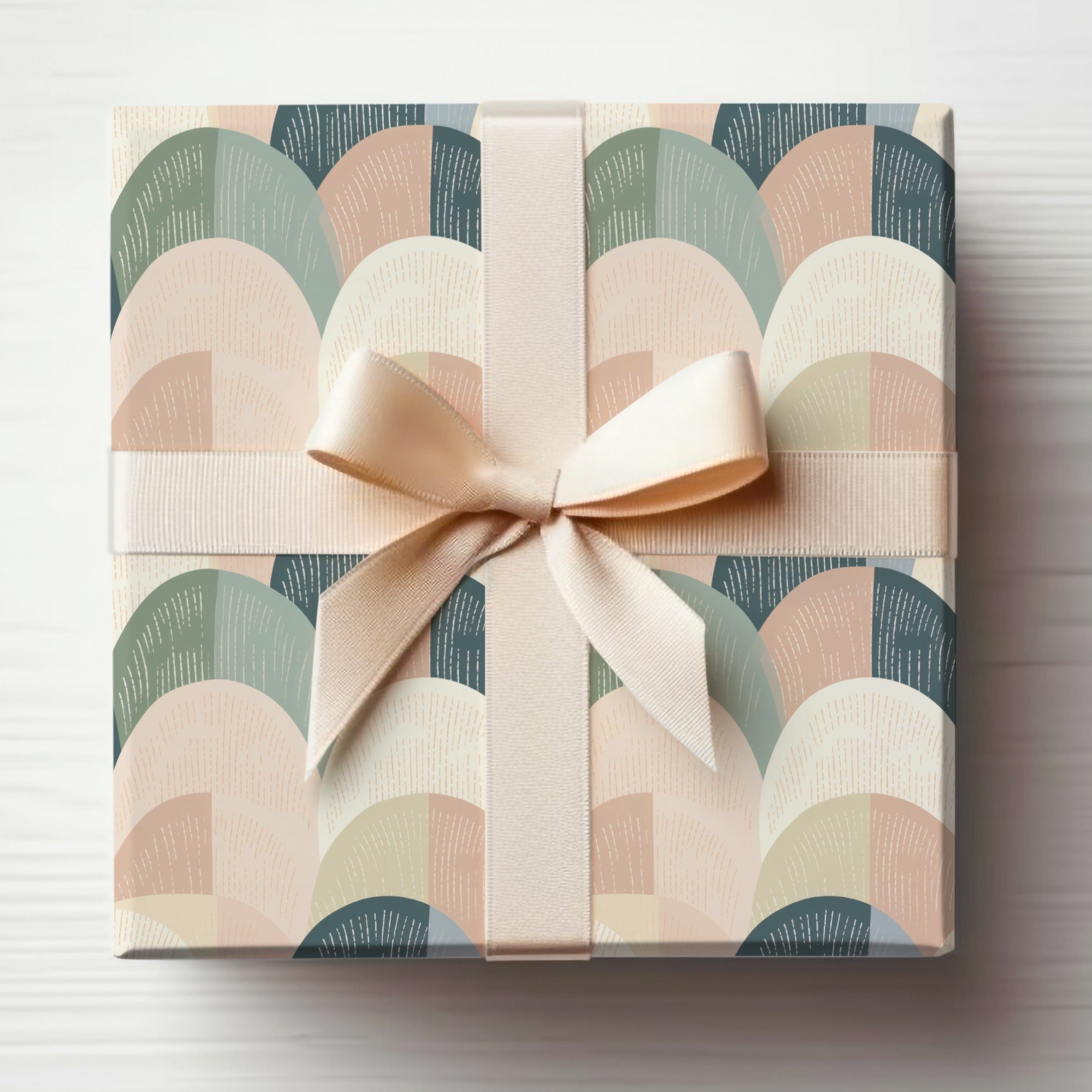 Elegant Pastel Rainbow Patterned Gift Wrap