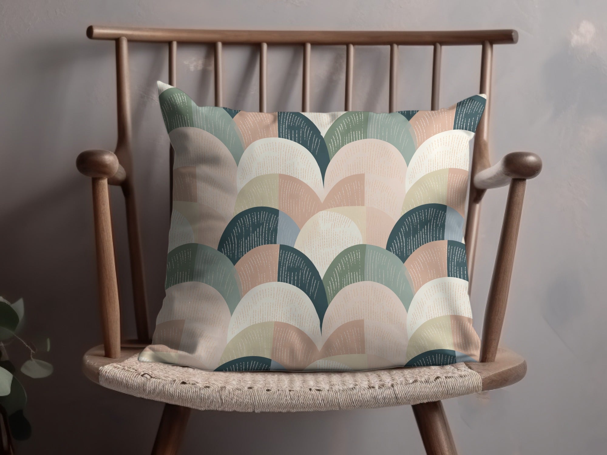 Chic Modern Arch Pattern Decorative Throw Pillow
