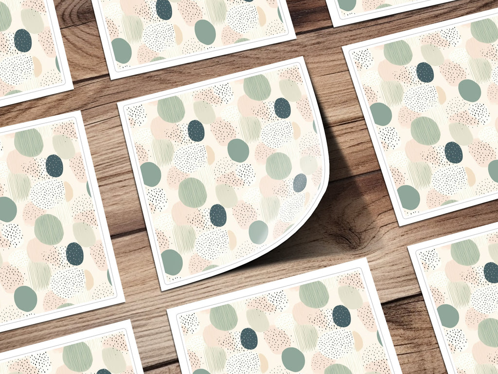 Pastel Abstract Pattern with Circles Design product