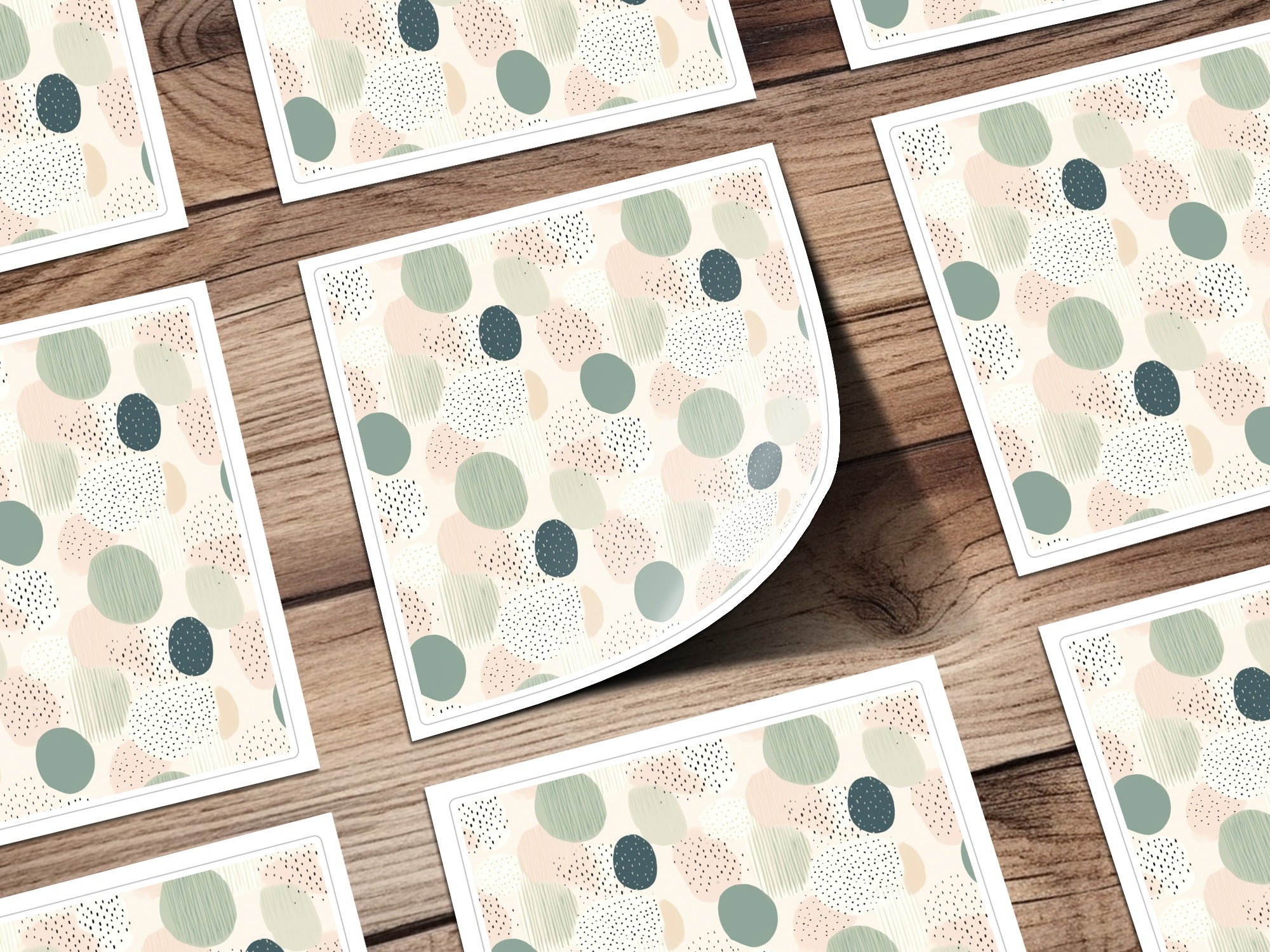 Pastel Abstract Pattern with Circles Design product