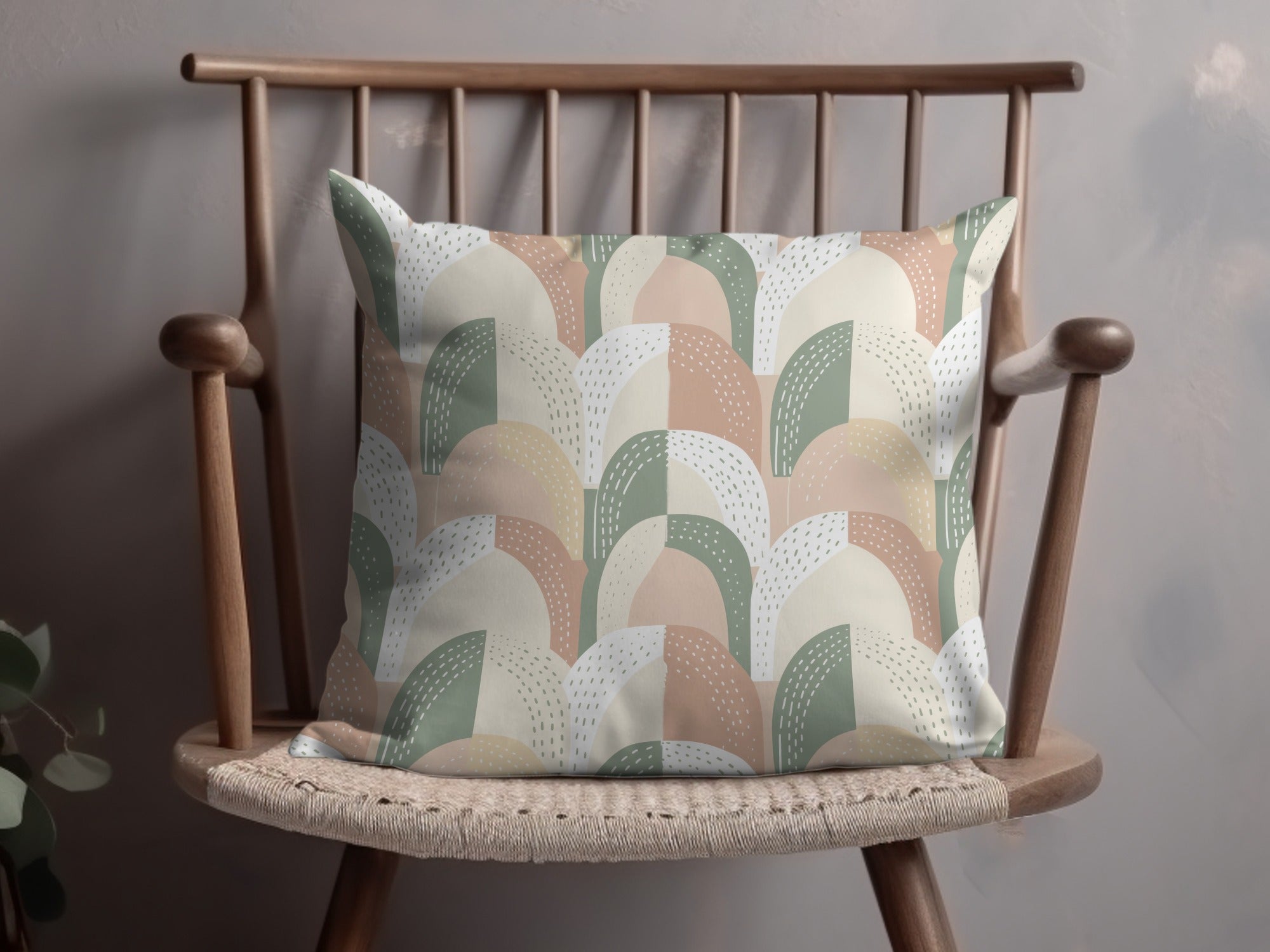 Colorful Geometric Pattern Throw Pillow Home Decor Product