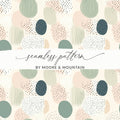 Abstract Pastel Green and Pink Seamless Pattern Design