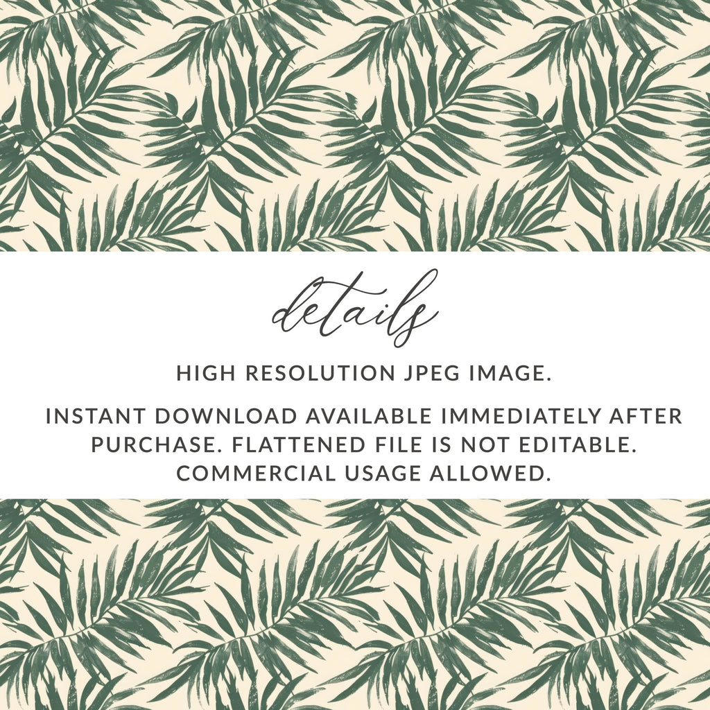 High Resolution Green Palm Leaves Pattern Download