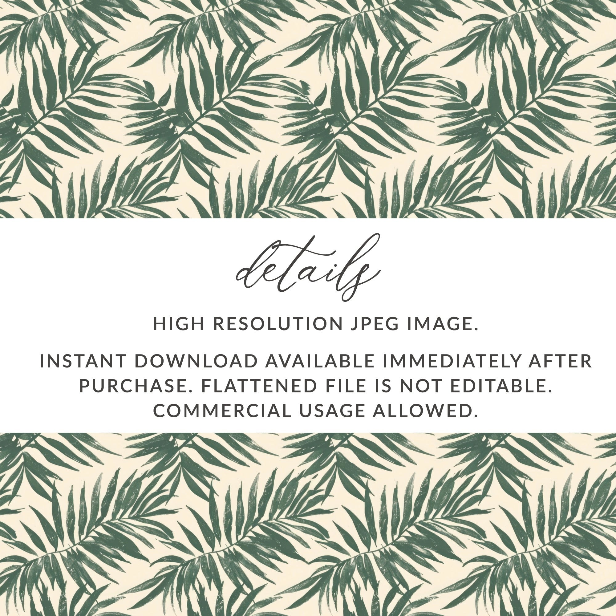 High Resolution Green Palm Leaves Pattern Download