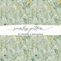 Floral Meadow Seamless Pattern by Moore & Mountain Design