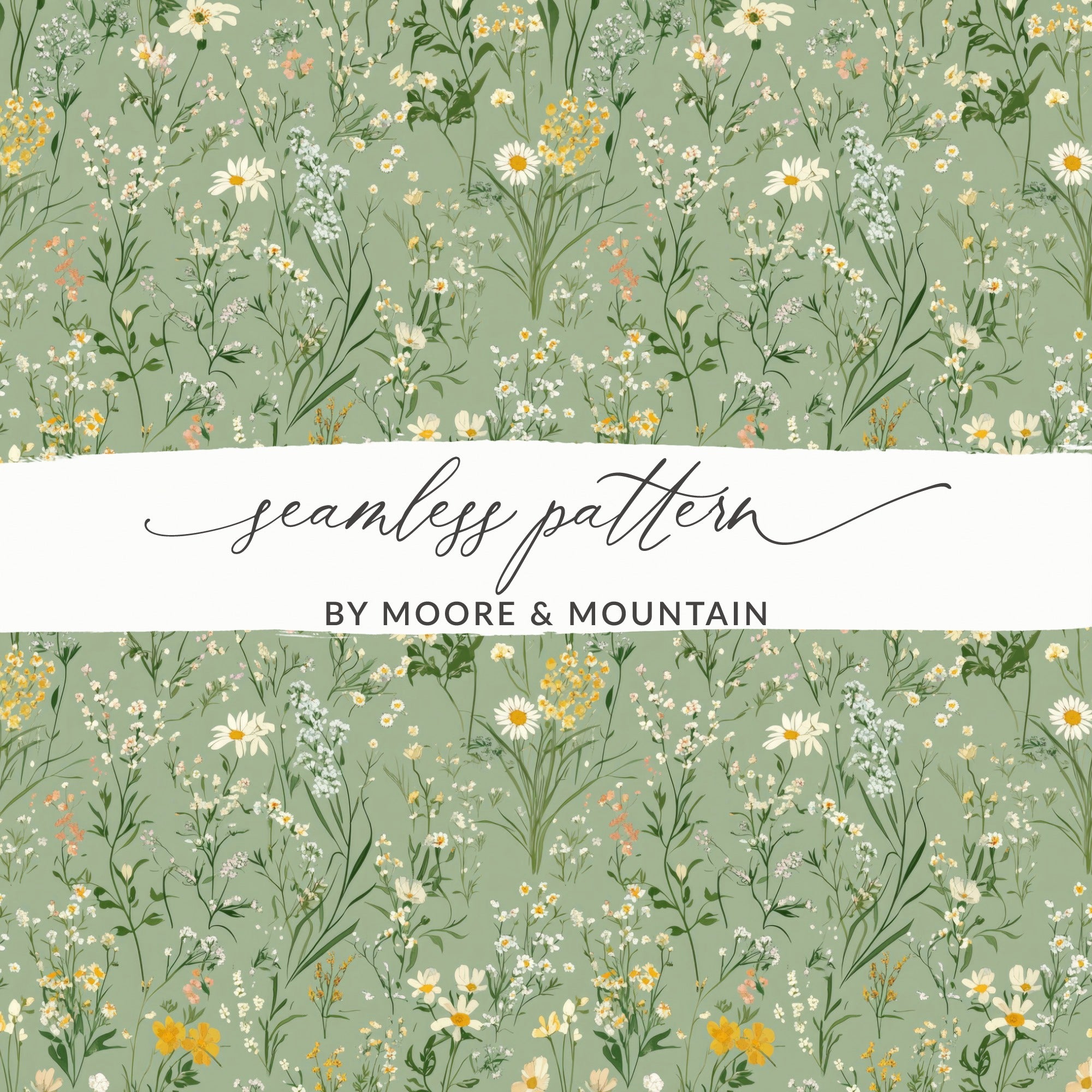 Seamless Floral Pattern by Moore & Mountain product