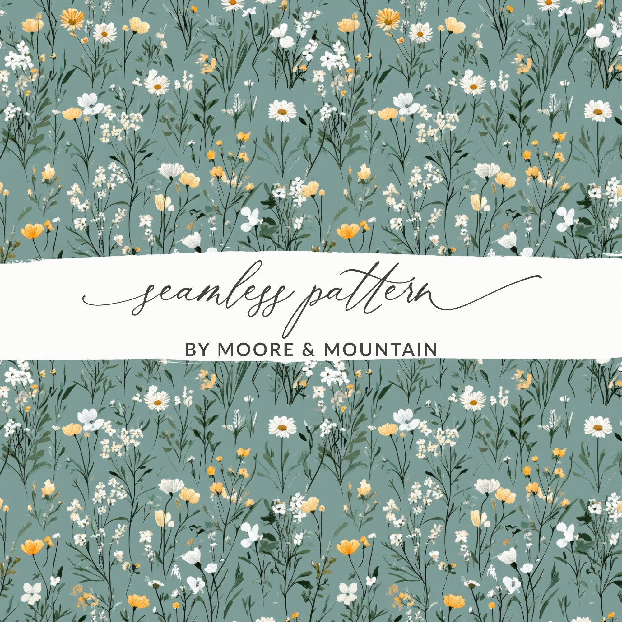 By Moore & Mountain Seamless Pattern Design