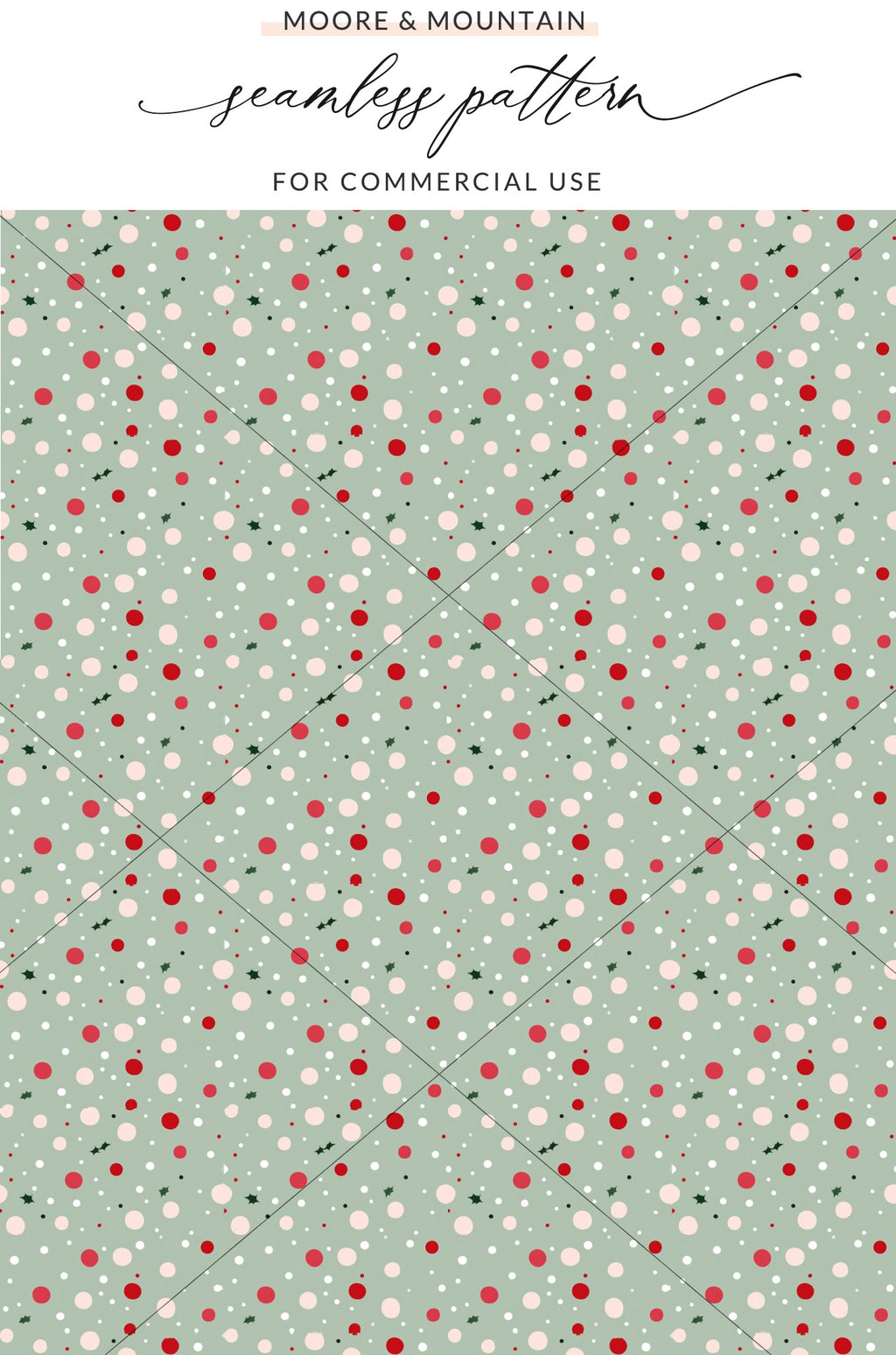 Festive Polka Dots Seamless Pattern for Commercial Use