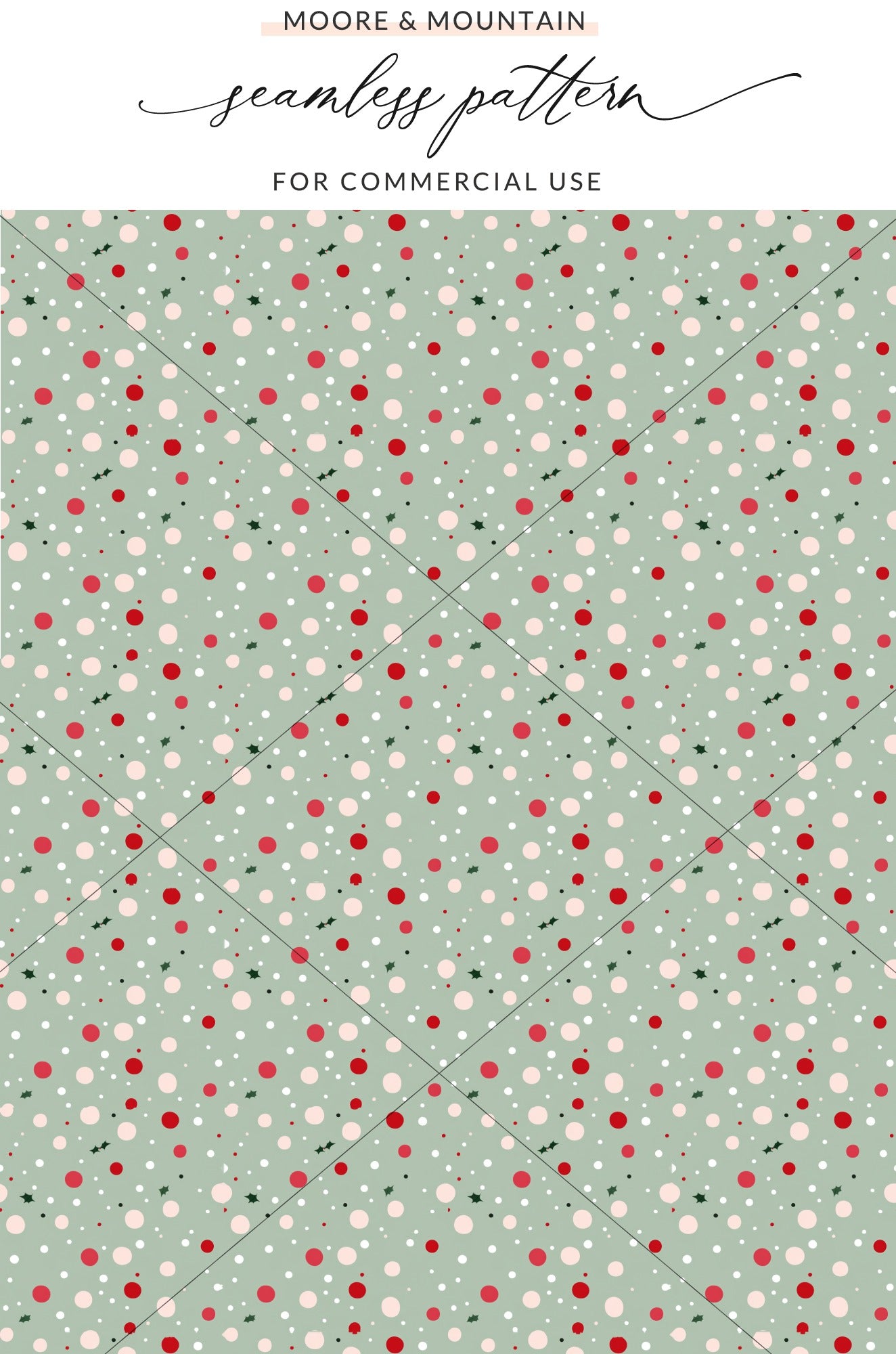 Festive Polka Dots Seamless Pattern for Commercial Use