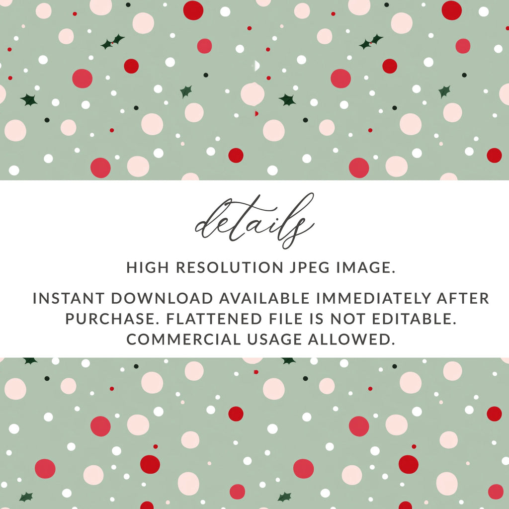 Festive Polka Dot Digital Download High-Resolution JPEG Image