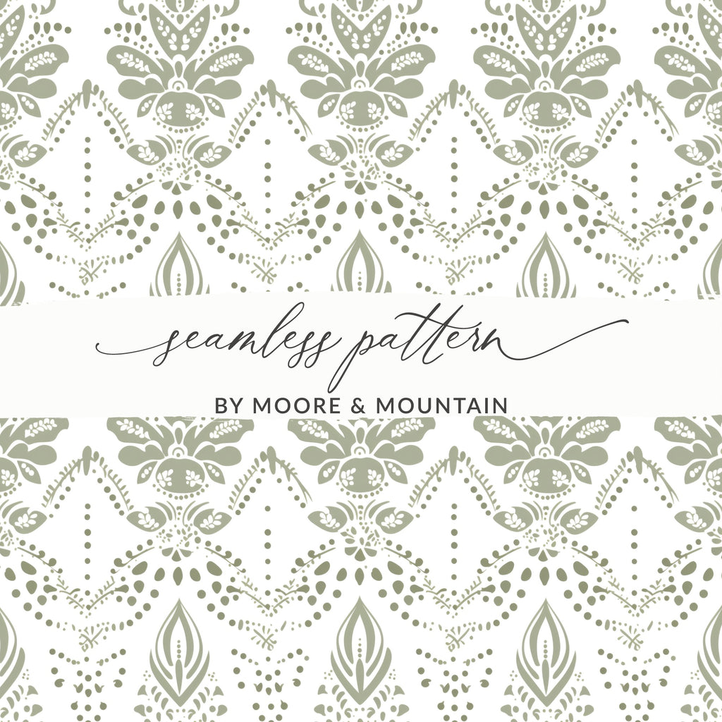 Elegant Seamless Pattern By Moore and Mountain Design