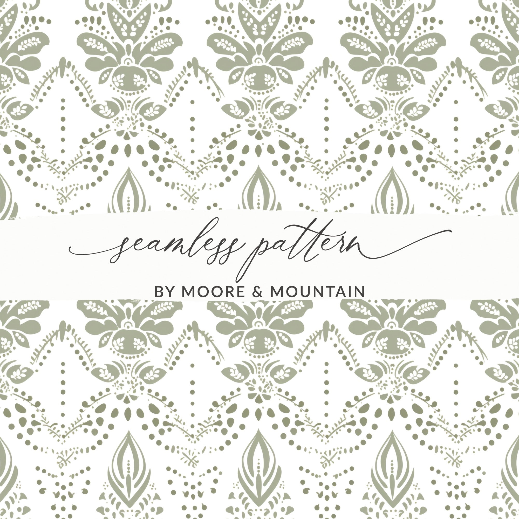 Elegant Seamless Pattern By Moore and Mountain Design
