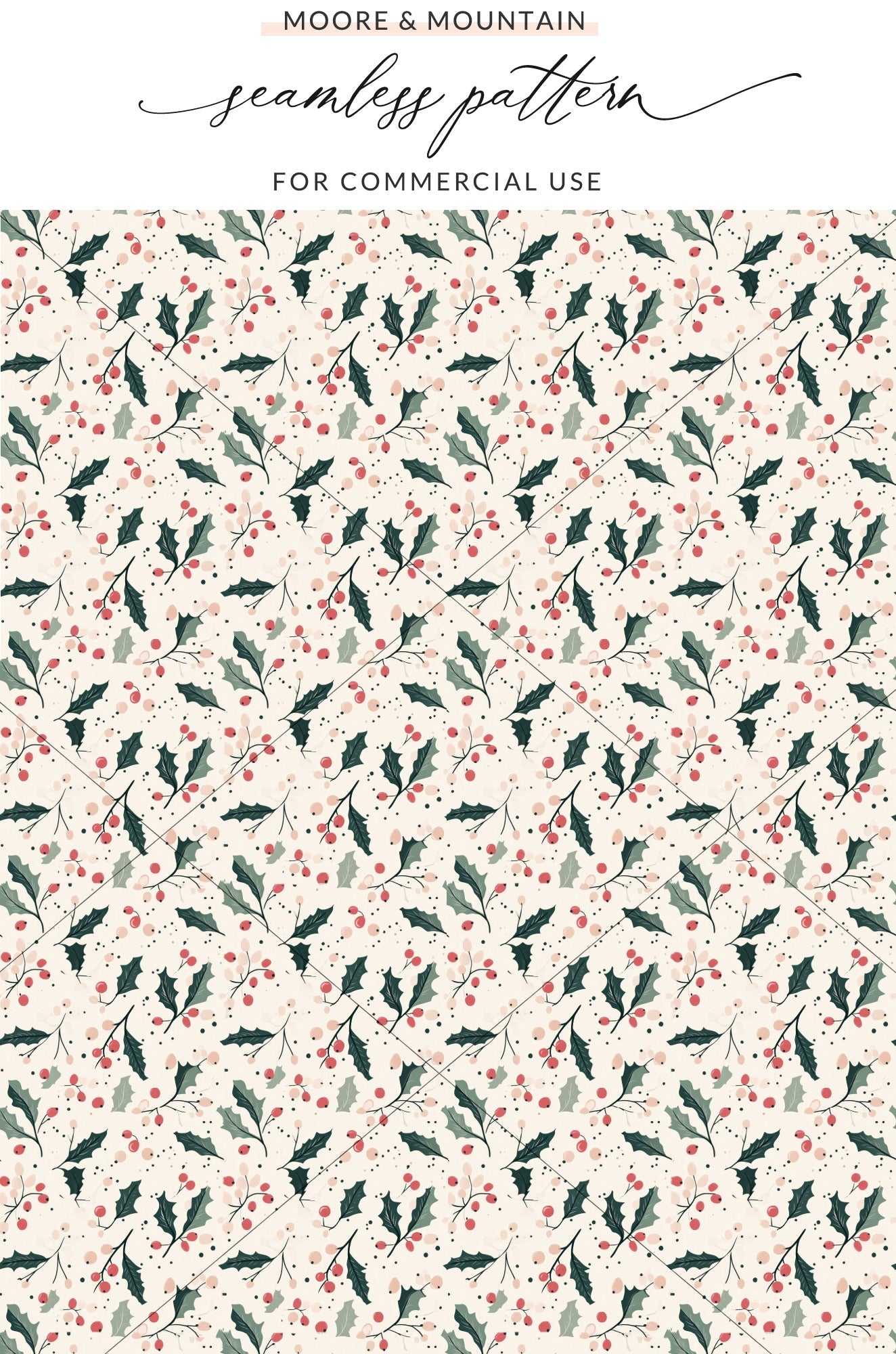 Seamless Pattern for Commercial Use Holiday Design