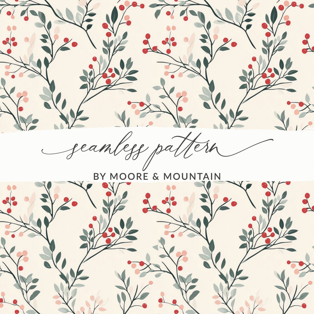 Botanical Seamless Pattern by Moore And Mountain Design