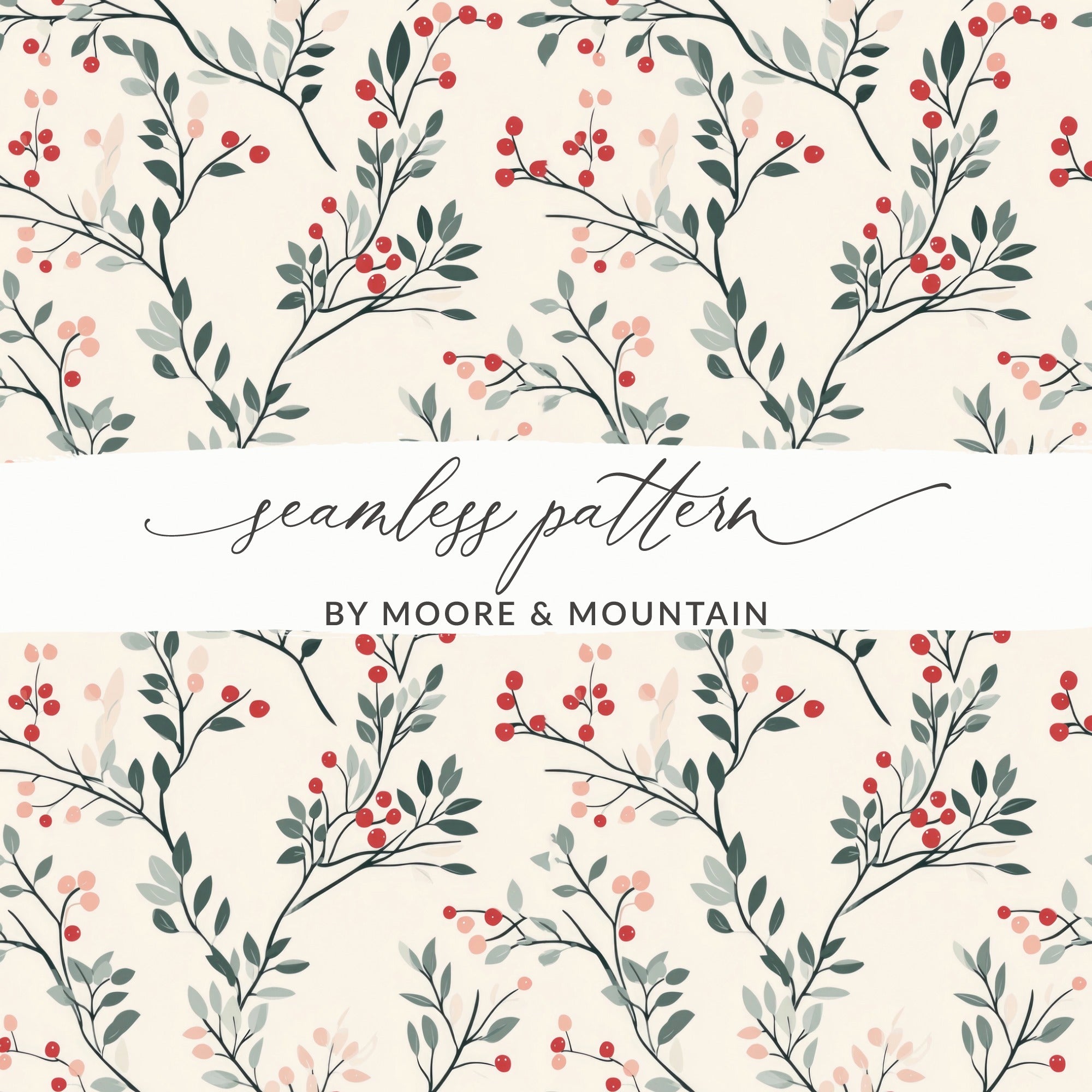 Botanical Seamless Pattern by Moore And Mountain Design