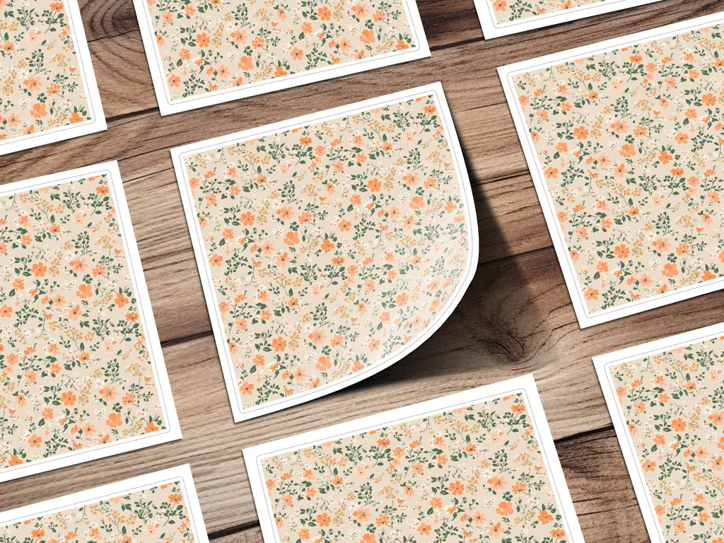 Sage Green Seamless Floral Pattern Digital - Moore and Mountain