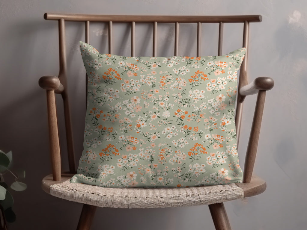 Sage Green Seamless Floral Pattern Digital - Moore and Mountain