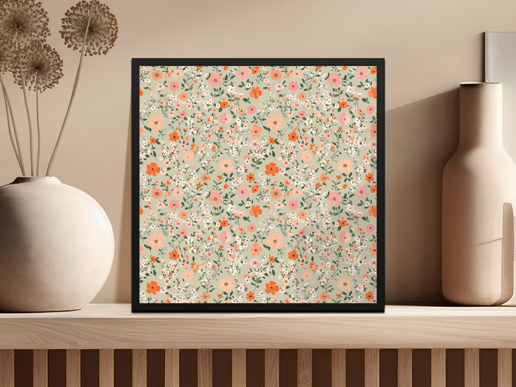 Sage Green Seamless Floral Pattern Digital - Moore and Mountain