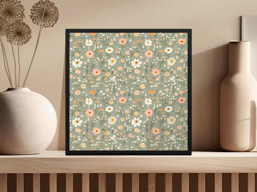 Sage Green Seamless Floral Pattern Digital - Moore and Mountain
