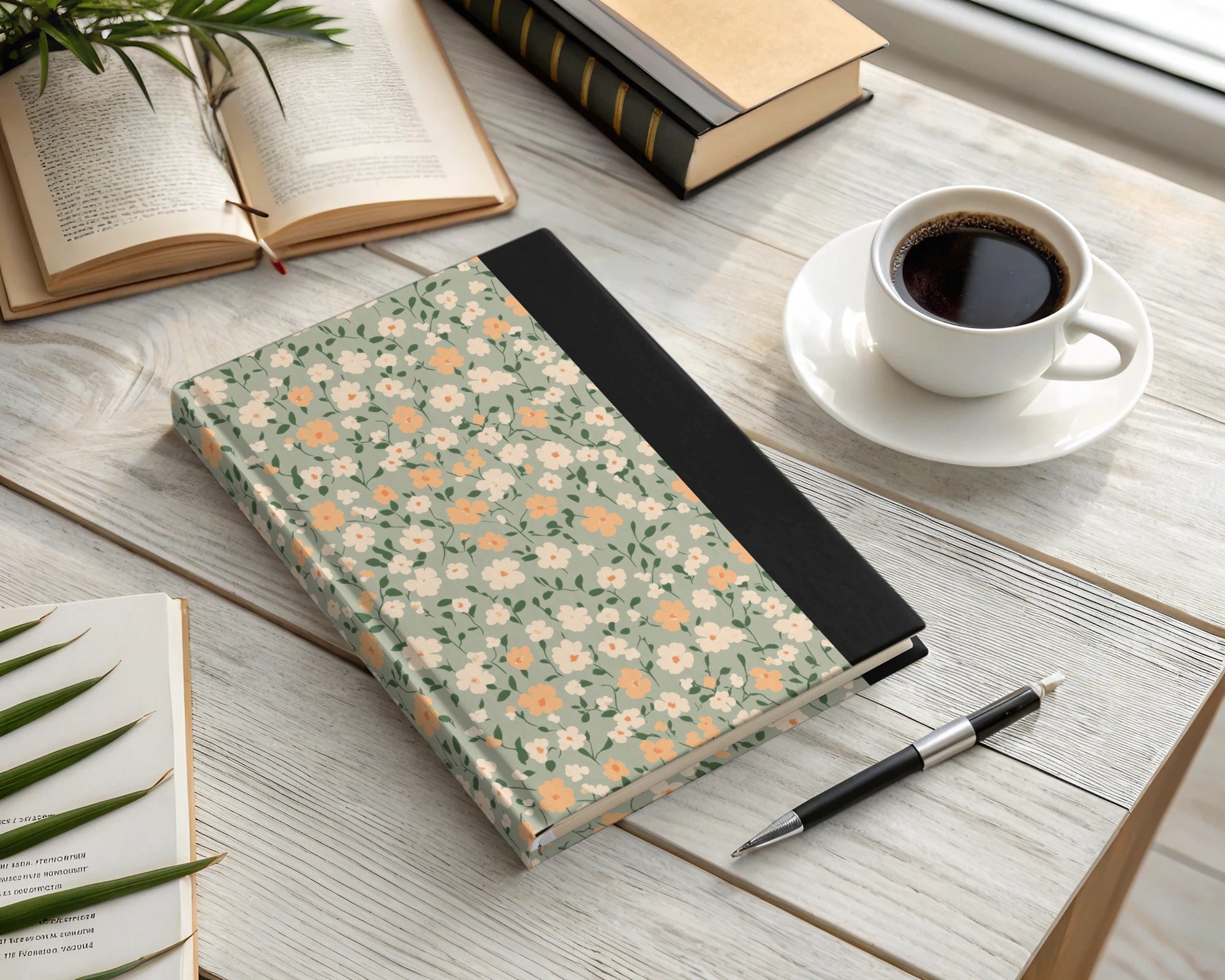 Sage Green Seamless Floral Pattern Digital - Moore and Mountain