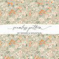 Sage Green Seamless Floral Pattern Digital - Moore and Mountain