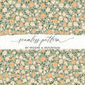 Sage Green Seamless Floral Pattern Digital - Moore and Mountain