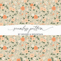 Sage Green Seamless Floral Pattern Digital - Moore and Mountain