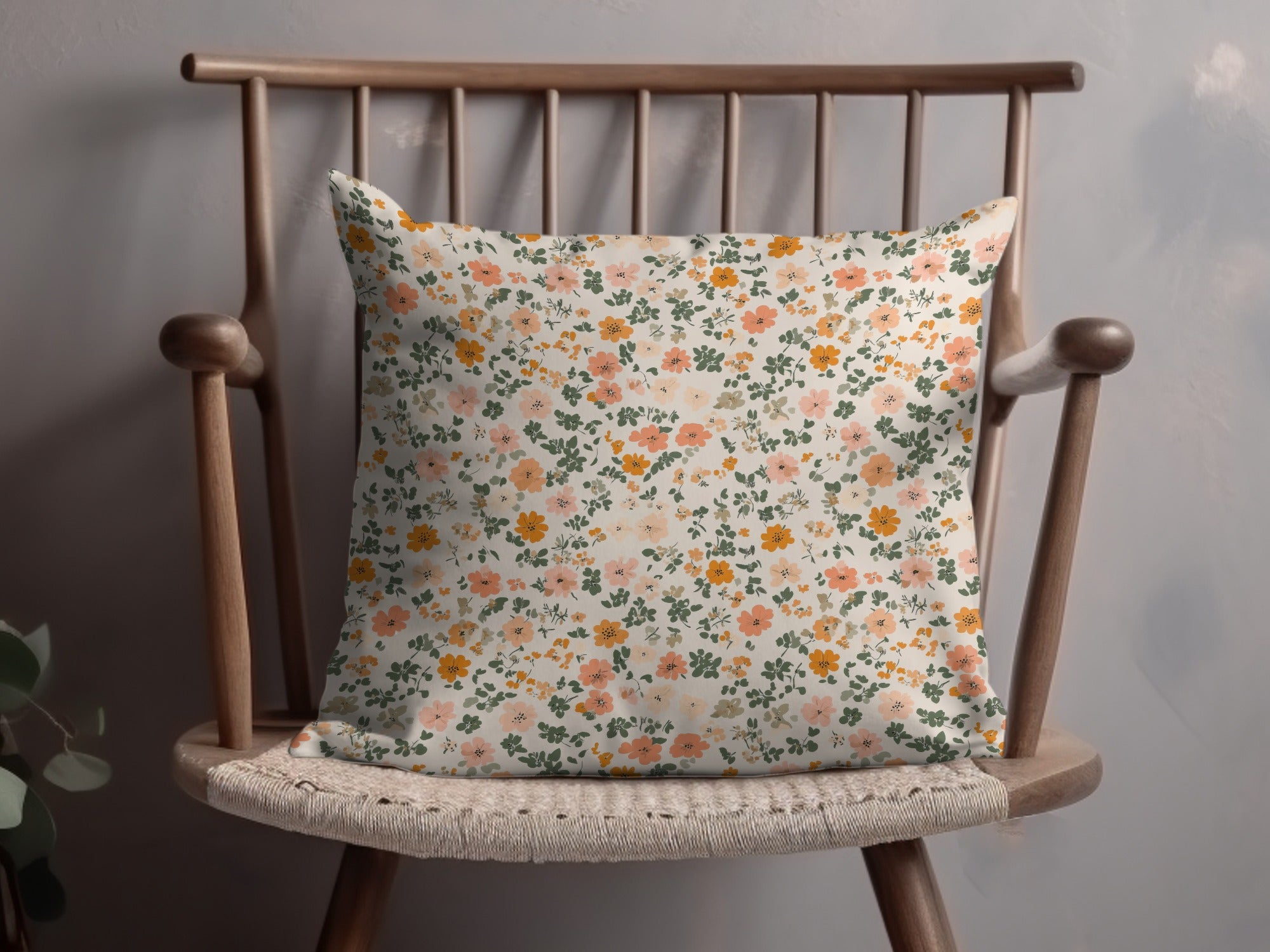 Sage Green Seamless Floral Pattern Ditsy Flower Background - Moore and Mountain