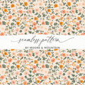 Sage Green Seamless Floral Pattern Ditsy Flower Background - Moore and Mountain