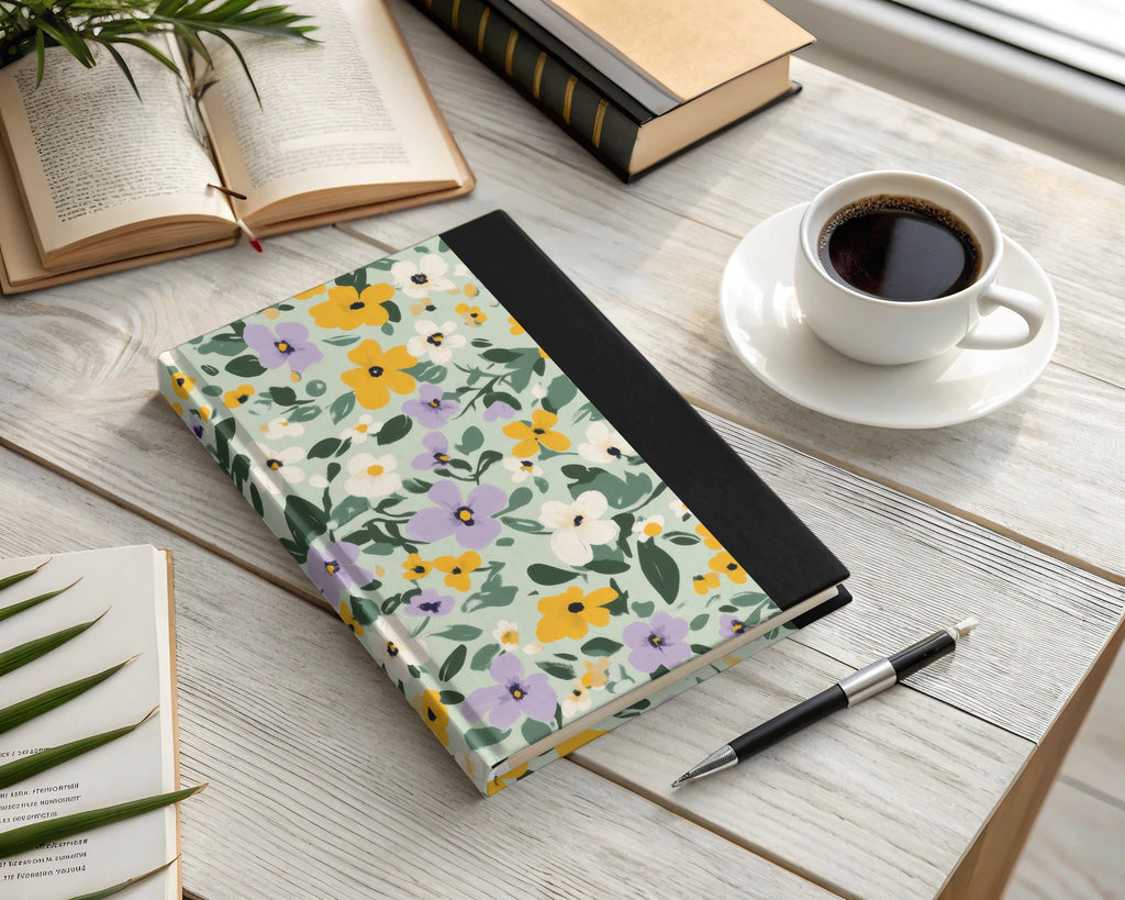 Floral Patterned Hardcover Journal Perfect for Writing