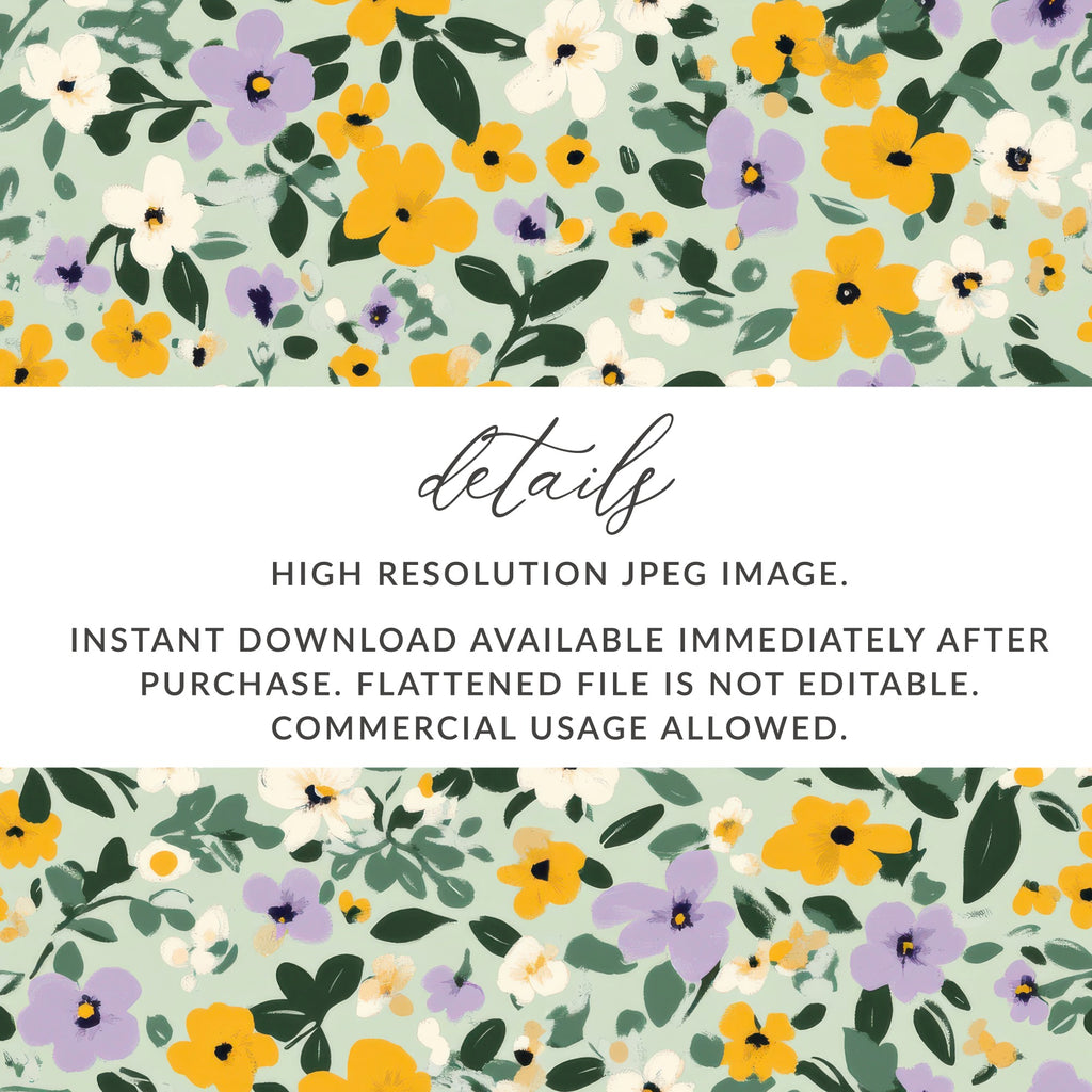High Resolution JPEG Image Floral Instant Download