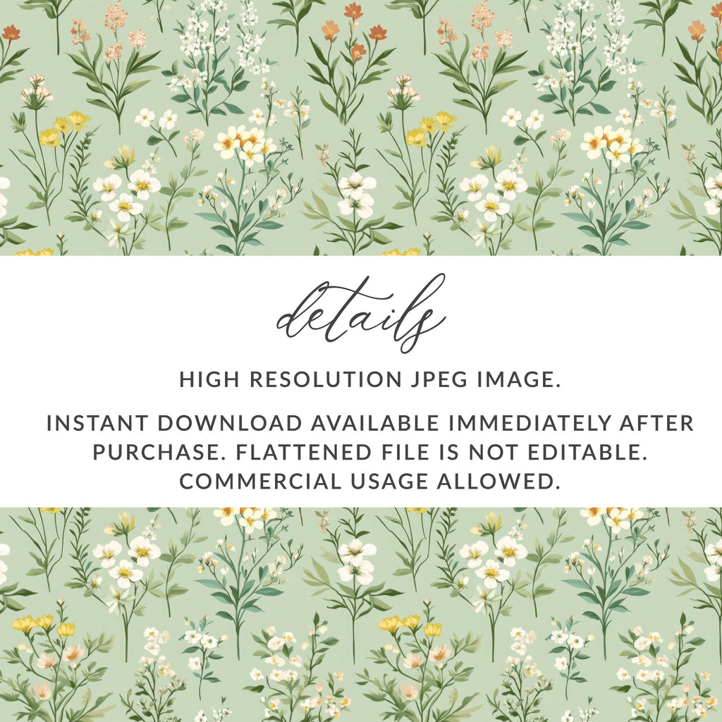 High Resolution Floral JPEG Image Instant Download