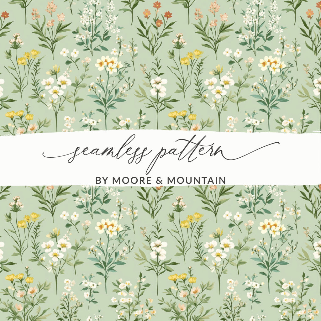 Floral Seamless Pattern by Moore & Mountain