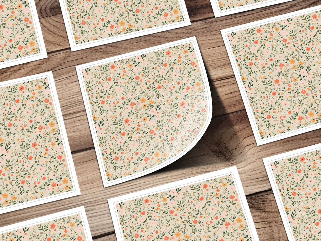 Sage Green Tiny Flower Print Seamless Floral Pattern Digital - Moore and Mountain