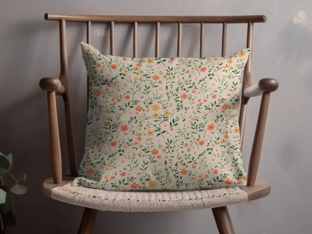 Sage Green Tiny Flower Print Seamless Floral Pattern Digital - Moore and Mountain