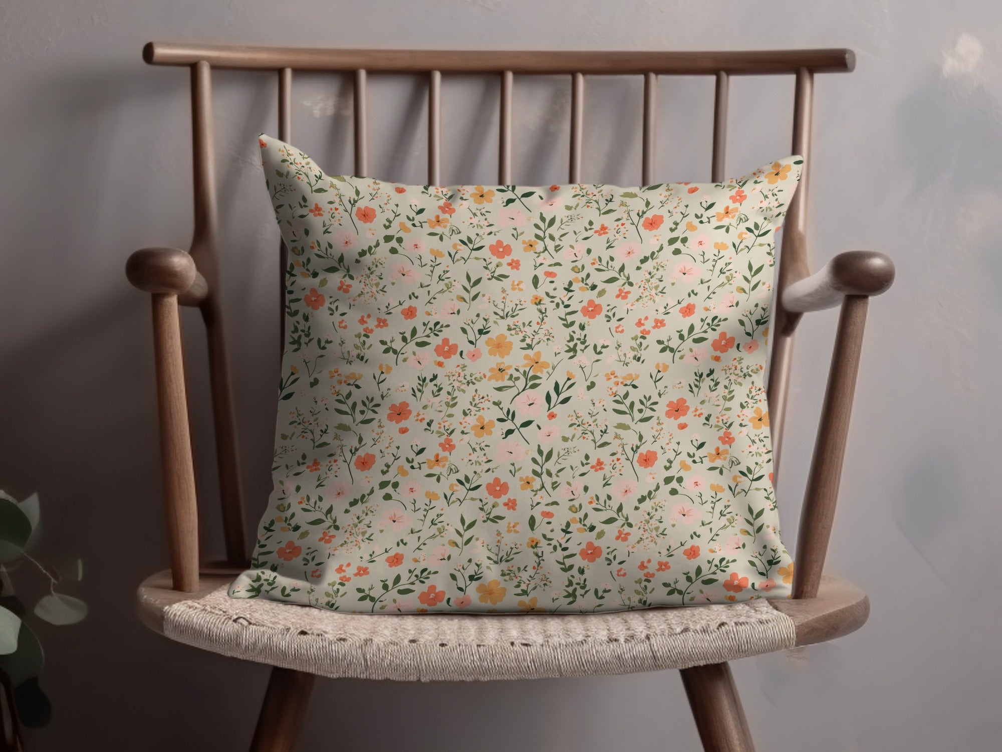 Sage Green Tiny Flower Print Seamless Floral Pattern Digital - Moore and Mountain
