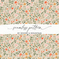 Sage Green Tiny Flower Print Seamless Floral Pattern Digital - Moore and Mountain