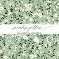 Seamless Pattern by Moore and Mountain floral design