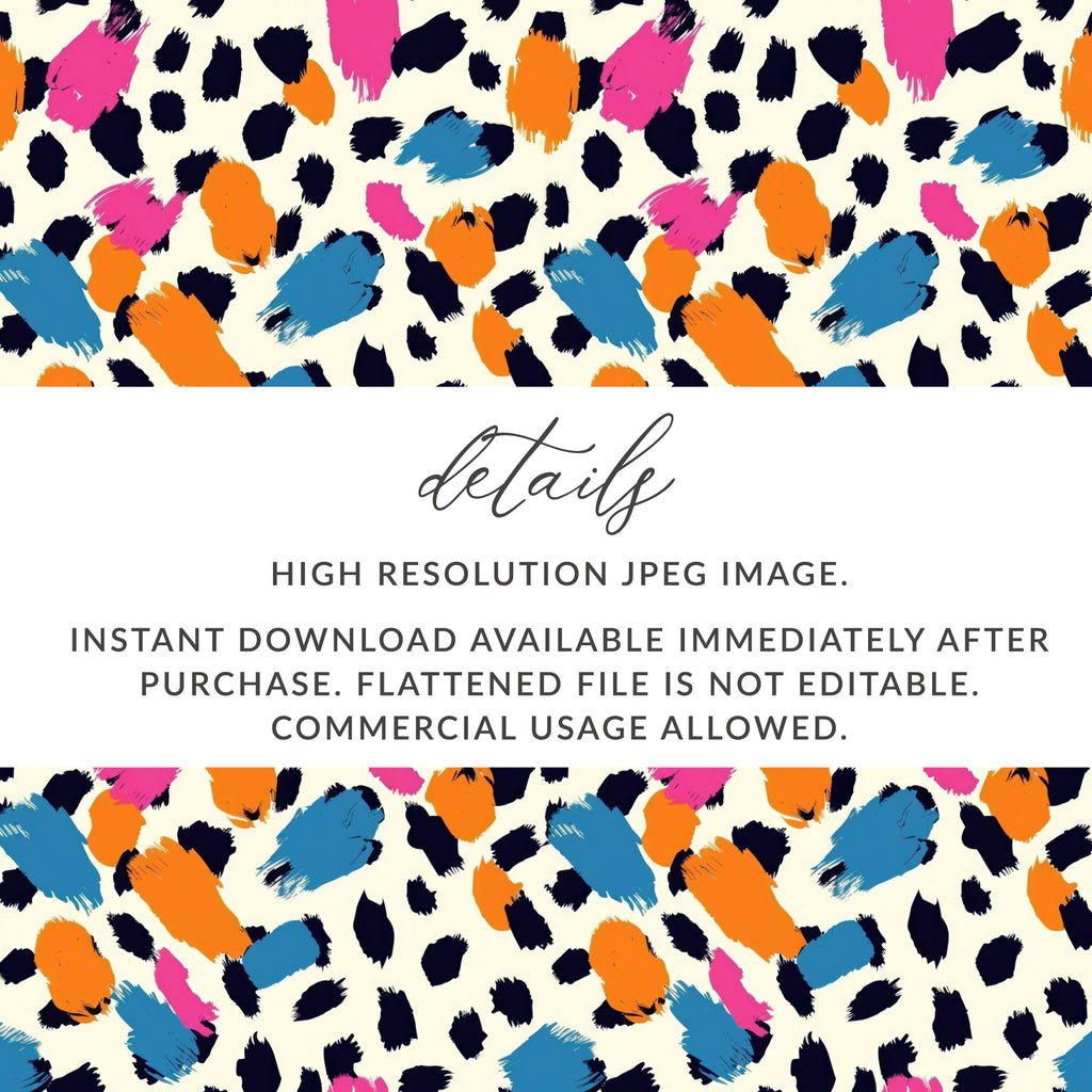 Colorful Abstract Brush Strokes Pattern JPEG Image
