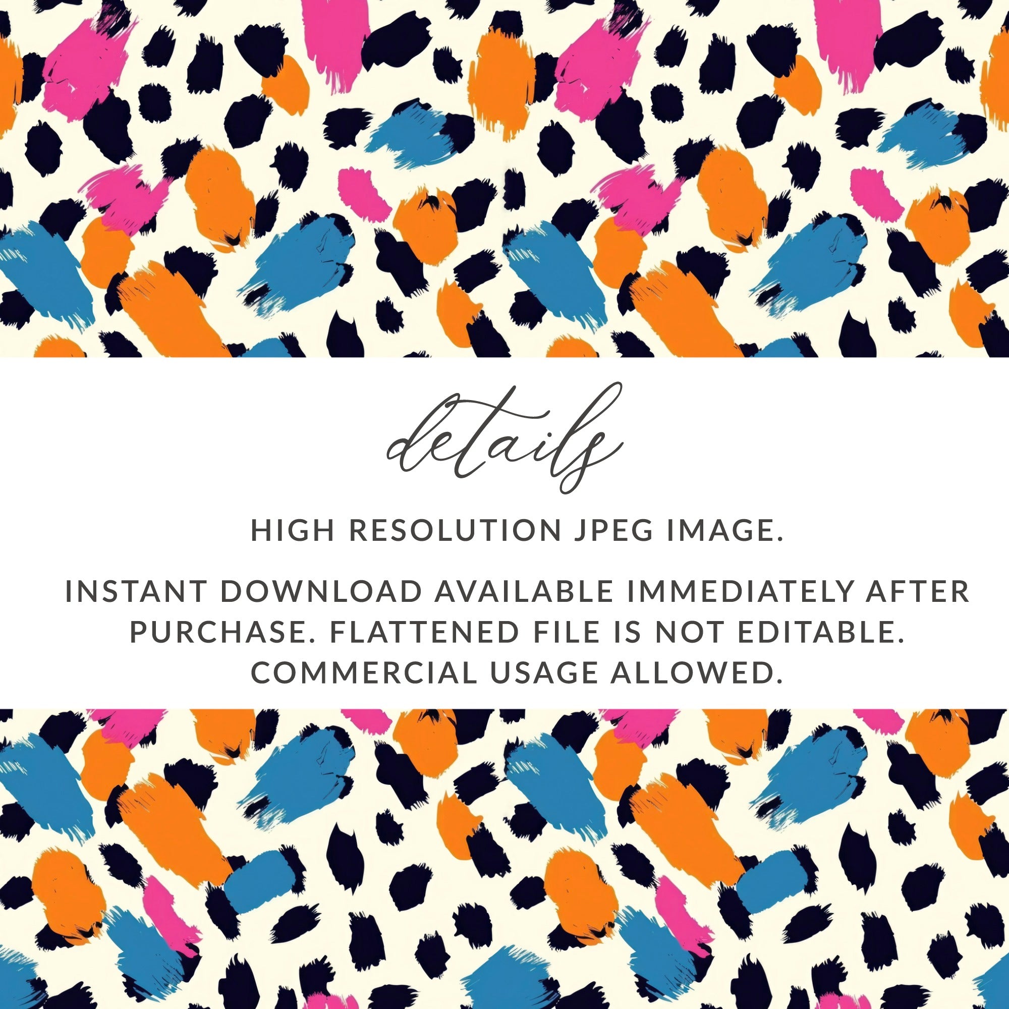 Colorful Abstract Brush Strokes Pattern JPEG Image
